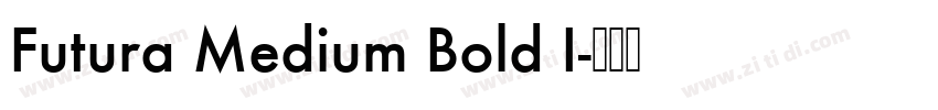 Futura Medium Bold I字体转换